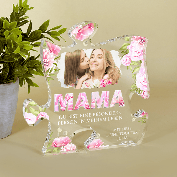 Außergewöhnliche Person - Druck auf Glas, personalisiertes Geschenk für Mama - Adamell.de