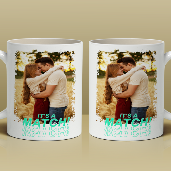 Passend dazu - 1x Bedruckte Tasse, personalisiertes Geschenk für Paar