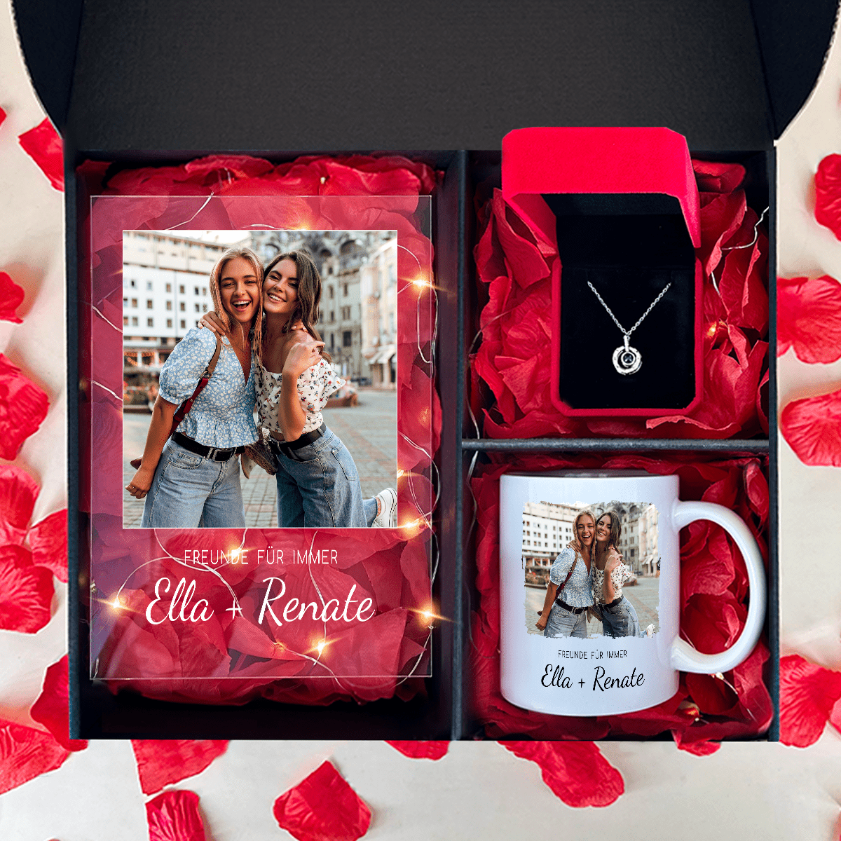Geschenkbox Freunde für immer — Geschenk für die Freundin