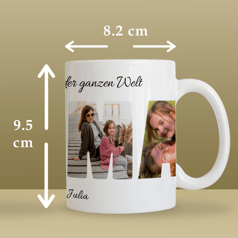 Die Beste der Welt - Bedruckte Tasse, personalisiertes Geschenk für Mama - Adamell.de