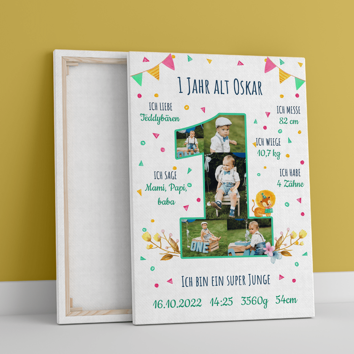 Ein Jahr alt Baby Dusche, Adamell.de