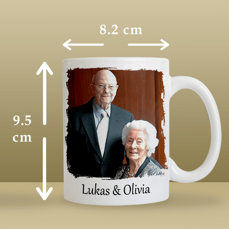 Viele gemeinsame Jahre - Bedruckte Tasse, personalisiertes Geschenk für Paar - Adamell.de