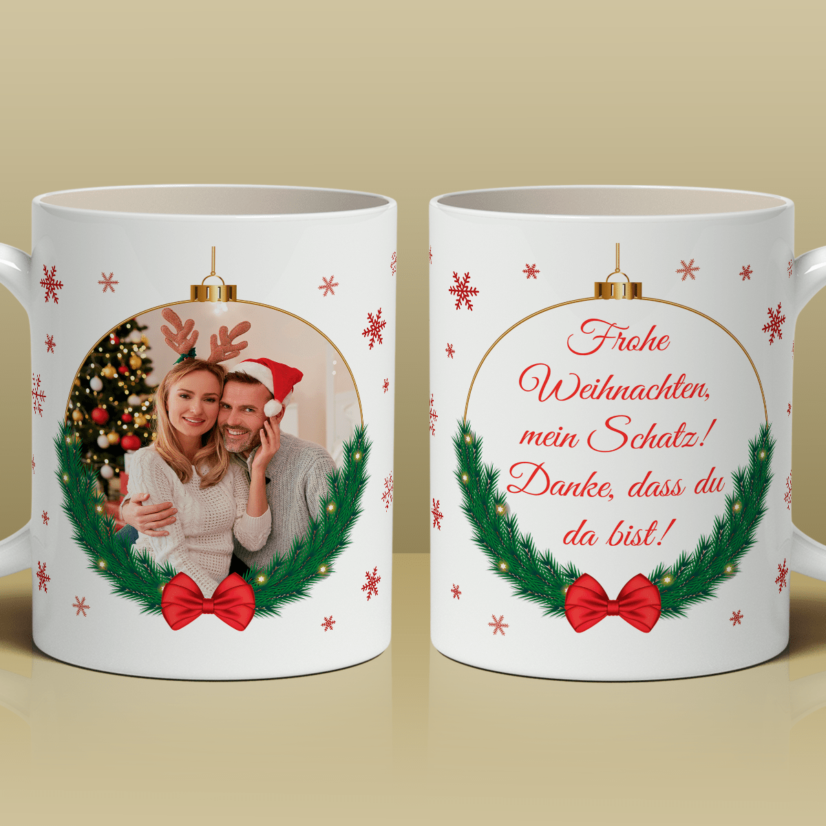Weihnachten Grafiken - 1x gedruckt Tasse personalisiertes Geschenk