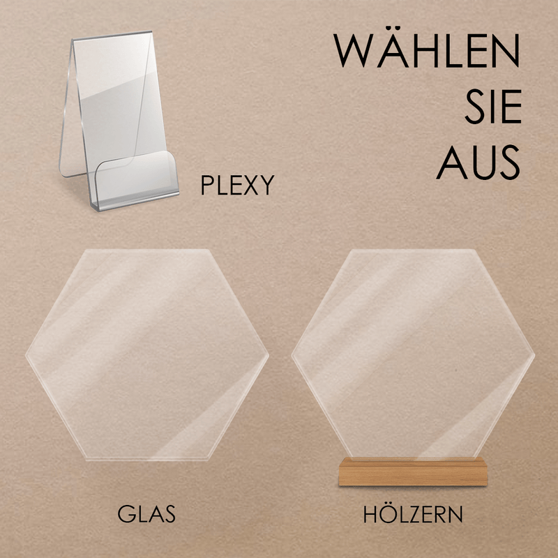 15. Hochzeitstag Wünsche - Druck auf Glas, personalisiertes Geschenk für Paar - Adamell.de