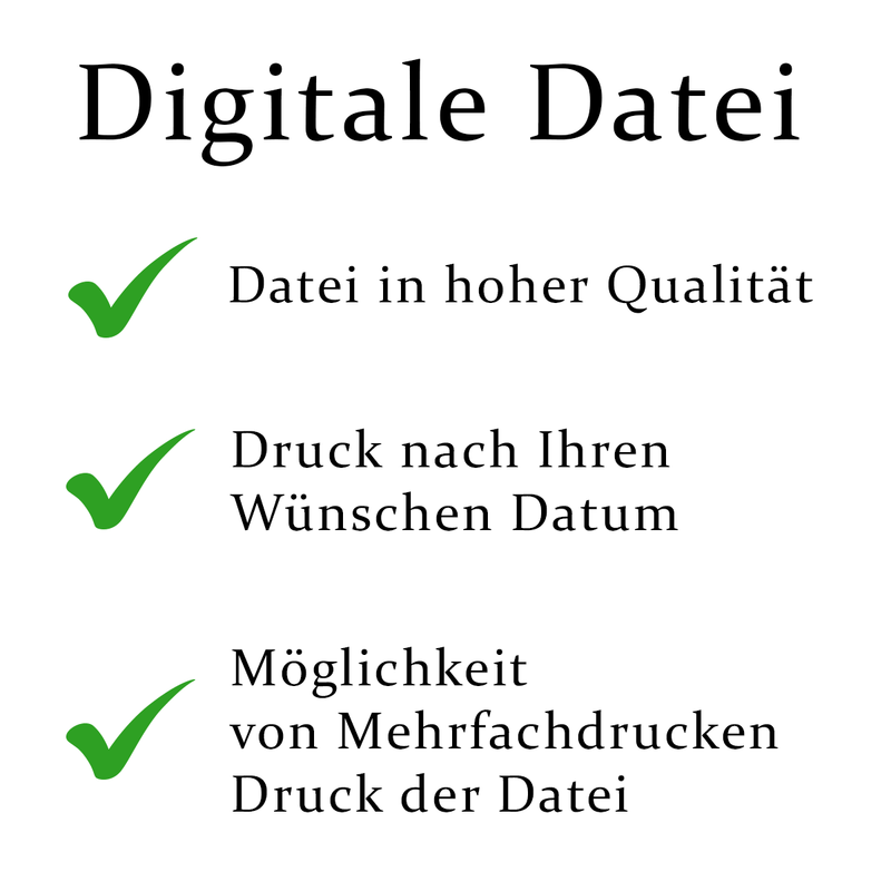 20 gemeinsame Jahre - Druck auf Leinwand, personalisiertes Geschenk für Paar - Adamell.de