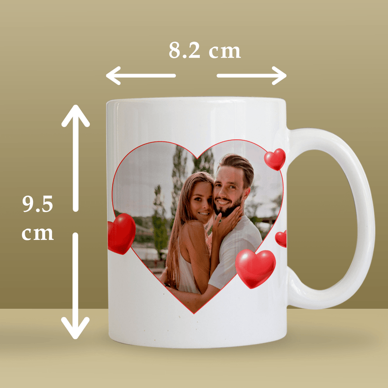 2x bedruckte Tasse ICH LIEBE DICH + Anhängerbox 3-in-1 - Geschenk-Box-Set, personalisiertes Geschenk für Paar - Adamell.de