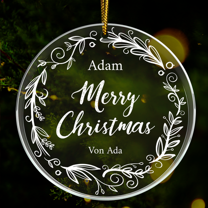 AsfasfasfMerry Christmas für Ihn – Weihnachtskugel für den Mann