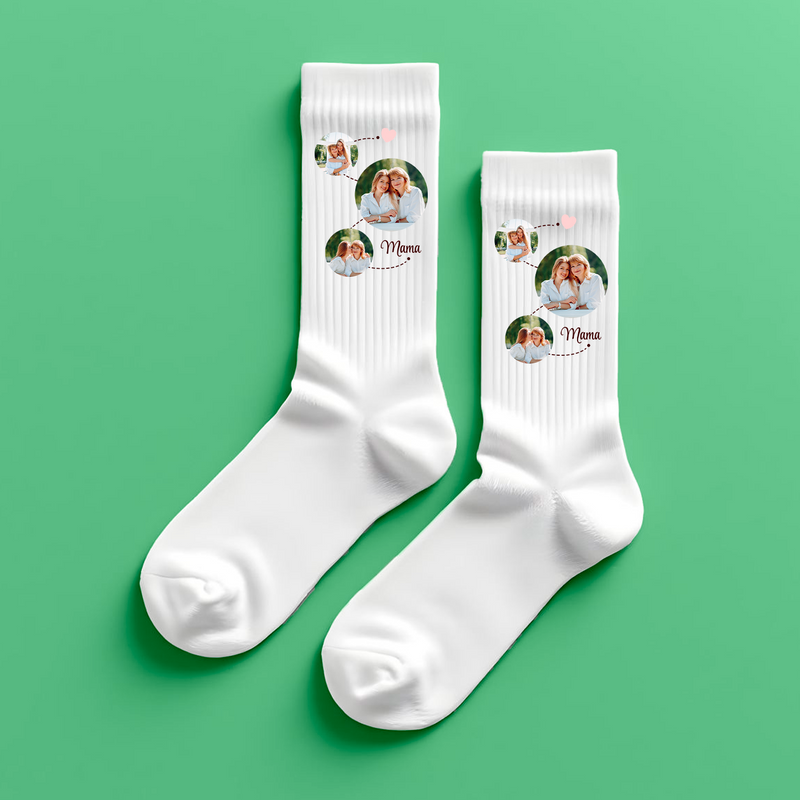 Socken mit Aufdruck MAMA - Personalisiertes Geschenk für Mama