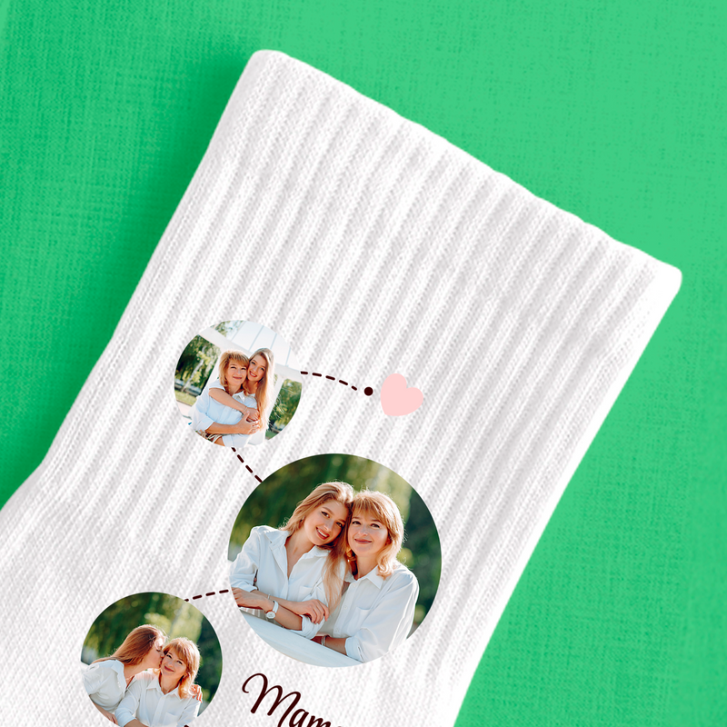 Socken mit Aufdruck MAMA - Personalisiertes Geschenk für Mama