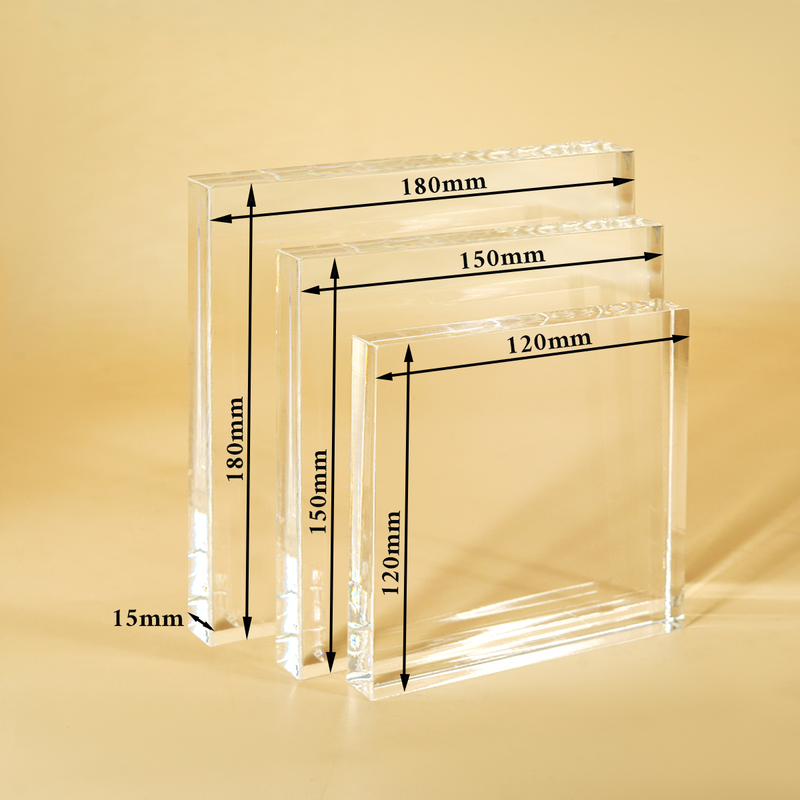 Zur Geburt eines Mädchens - Druck auf quadratischem Glas, personalisiertes Geschenk für Kind