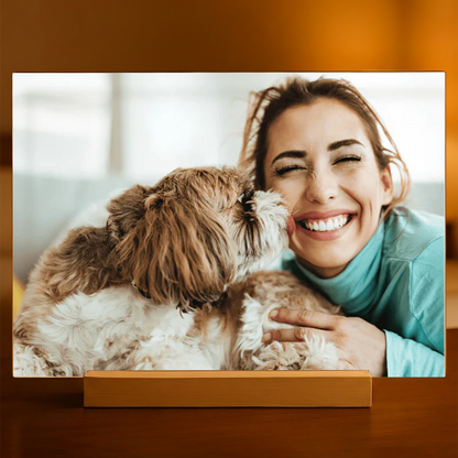 Fotografie mit Hund – Foto auf Acrylglas