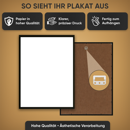 Fröhliche Zahlen – Personalisiertes Poster zum Geburtstag