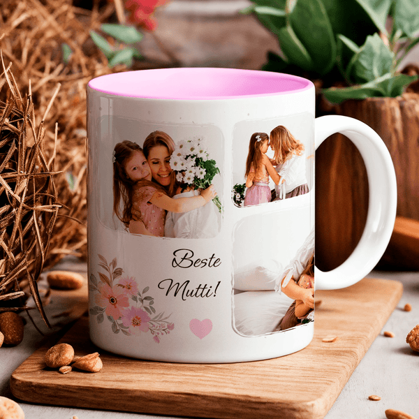 Alles Gute lieben Mama - 1x bedruckte Tasse, personalisiertes Geschenk für Mama - Adamell.de