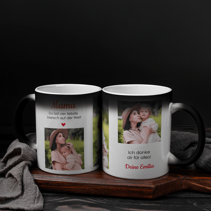 Außergewöhnlicher Mama - 1x Bedruckte Zaubertasse, personalisiertes Geschenk für Mama - Adamell.de