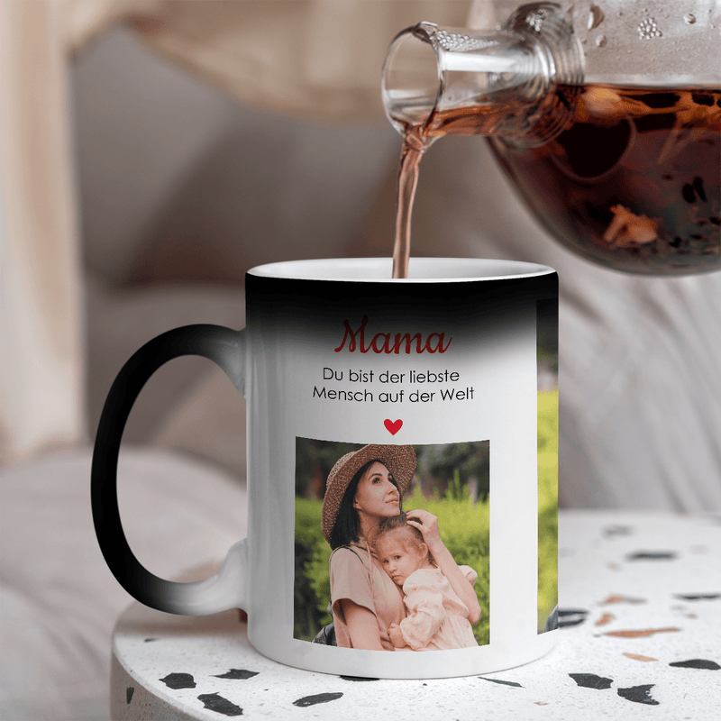 Außergewöhnlicher Mama - 1x Bedruckte Zaubertasse, personalisiertes Geschenk für Mama - Adamell.de