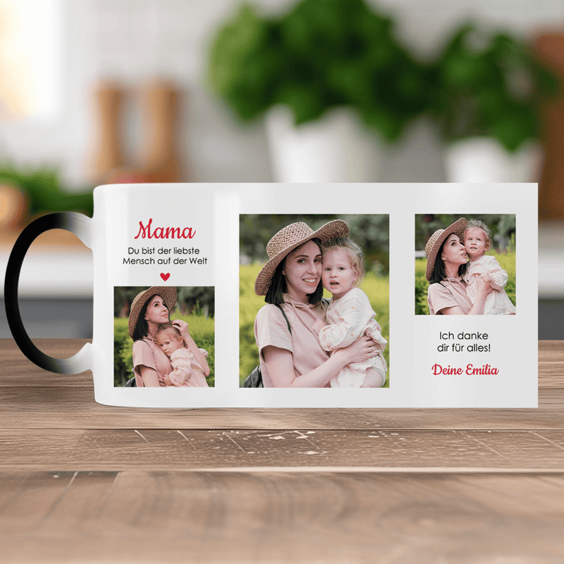 Außergewöhnlicher Mama - 1x Bedruckte Zaubertasse, personalisiertes Geschenk für Mama - Adamell.de