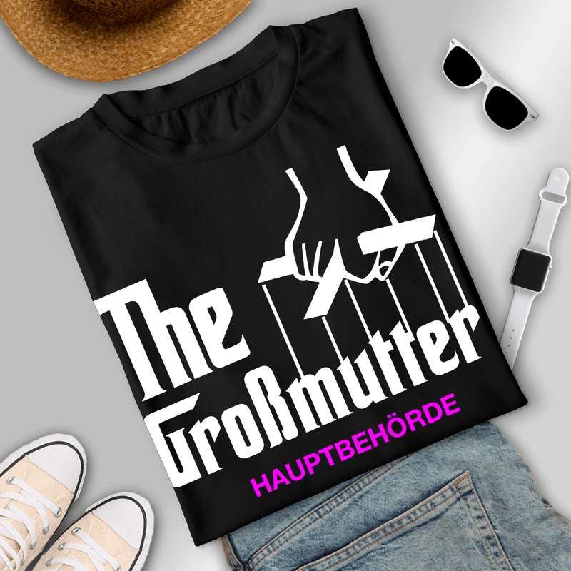 Bedrucktes Damen - T - Shirt The Großmutter - personalisiertes Geschenk für Oma - Adamell.de