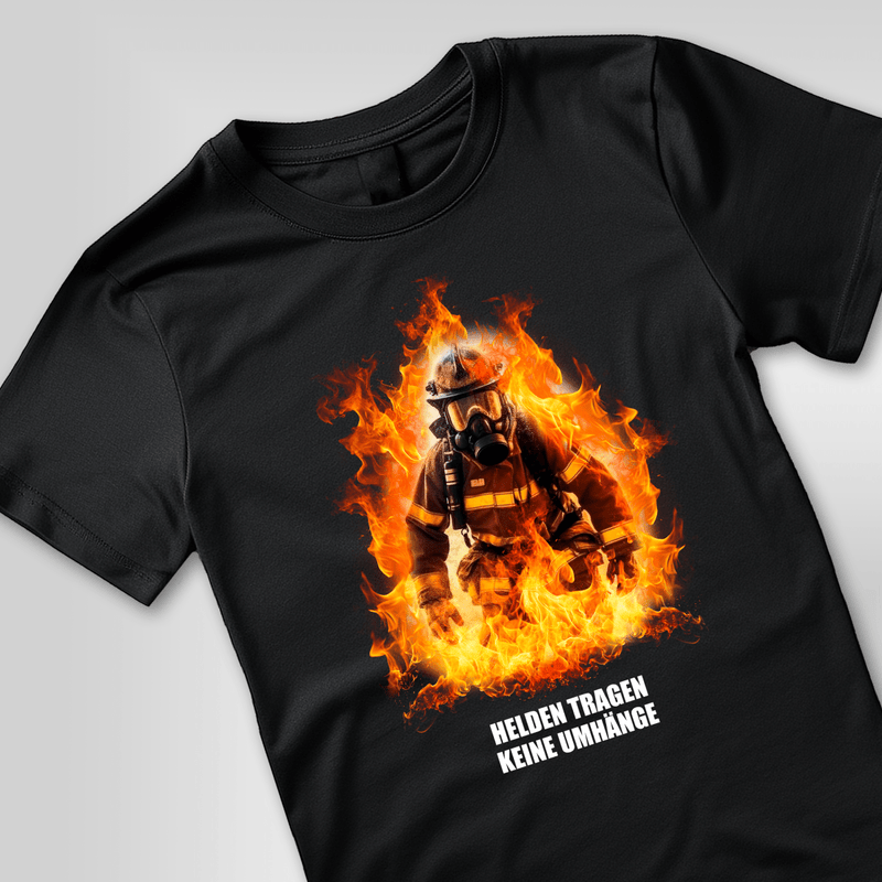 Bedrucktes Herren T - Shirt FEUERWEHRMANN - Geschenk für Mann - Adamell.de