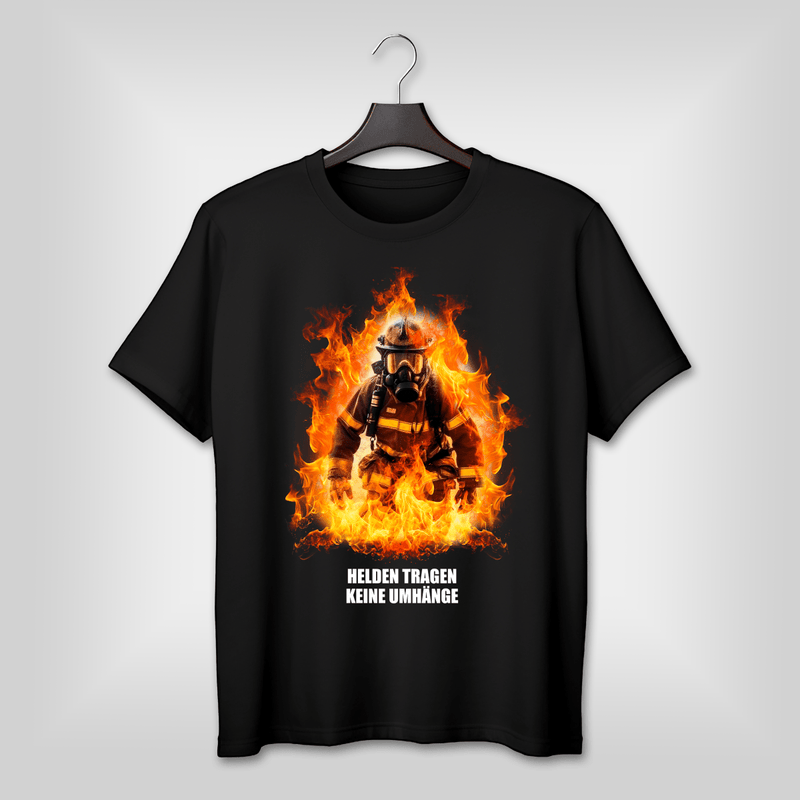 Bedrucktes Herren T - Shirt FEUERWEHRMANN - Geschenk für Mann - Adamell.de