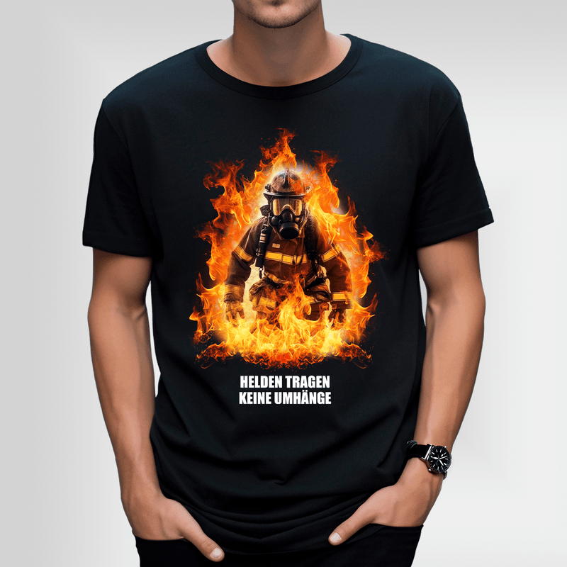 Bedrucktes Herren T - Shirt FEUERWEHRMANN - Geschenk für Mann - Adamell.de