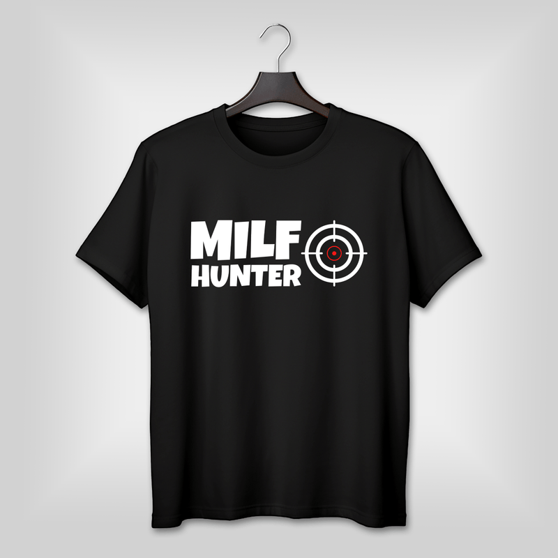 Bedrucktes Herren T-Shirt MILF HUNTER - Geschenk für Mann - Adamell.de