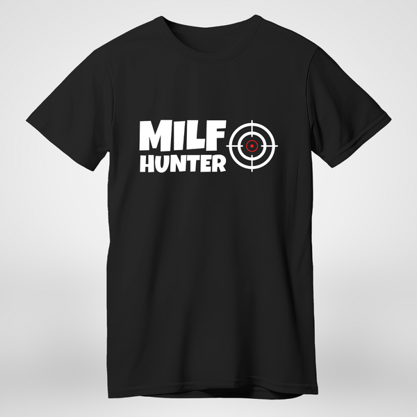 Bedrucktes Herren T-Shirt MILF HUNTER - Geschenk für Mann - Adamell.de