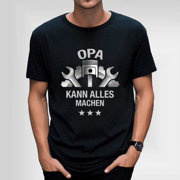 Bedrucktes Herren T - Shirt OPA - Geschenk für Opa - Adamell.de