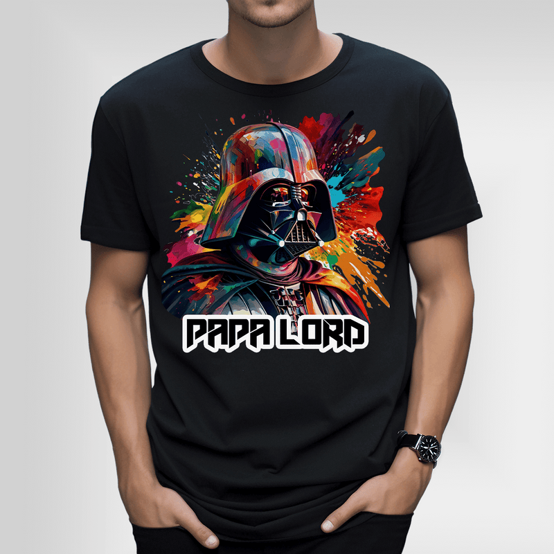 Bedrucktes Herren T - Shirt PAPA LORD - Geschenk für Papa - Adamell.de