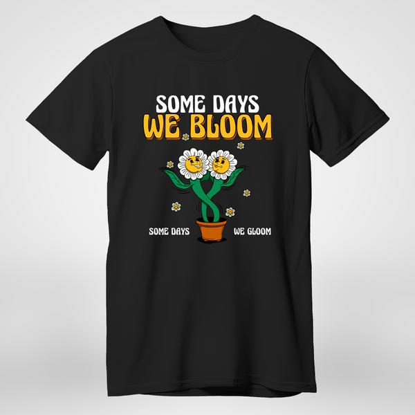 Bedrucktes Unisex T-Shirt WE BLOOM - Geschenk für Frau, Mann - Adamell.de