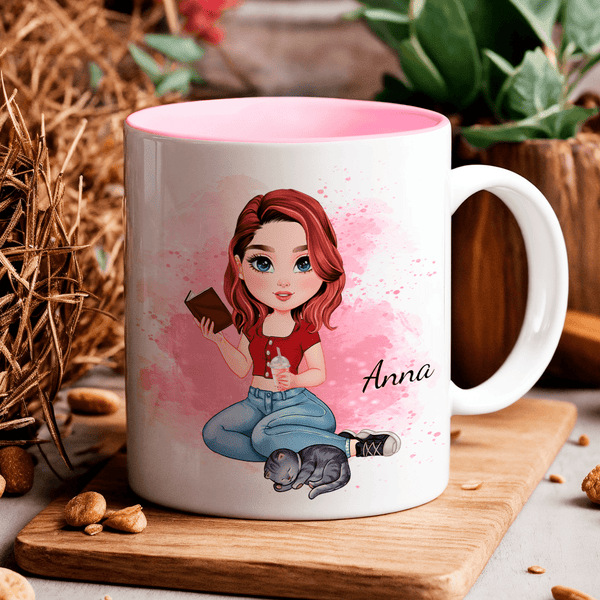 Beste Mädchen - 1x bedruckte Tasse, personalisiertes Geschenk für Frau - Adamell.de