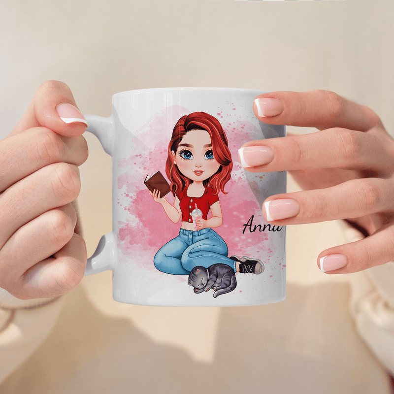 Beste Mädchen - 1x bedruckte Tasse, personalisiertes Geschenk für Frau - Adamell.de