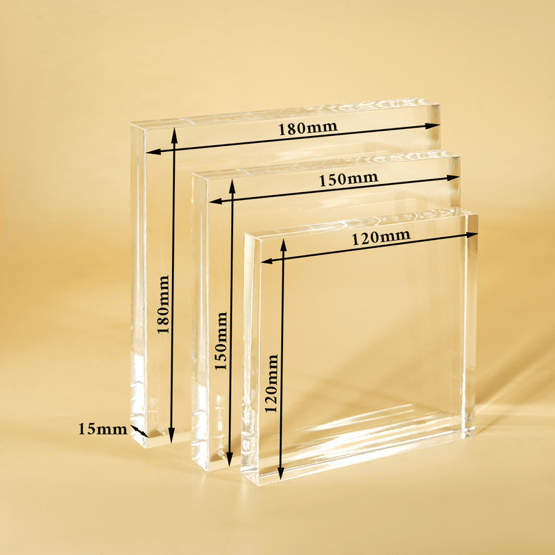 Beste Wünsche von Schülern - Druck auf quadratischem Glas, personalisiertes Geschenk für Lehrer - Adamell.de