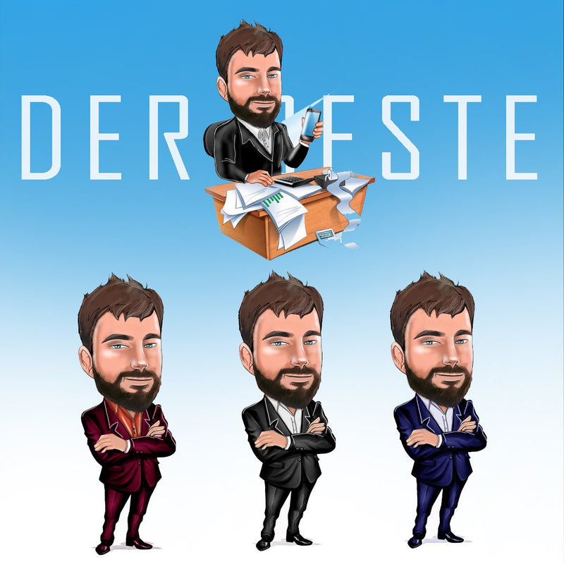 Bester Chef - Poster, personalisiertes Geschenk für Chef - Adamell.de