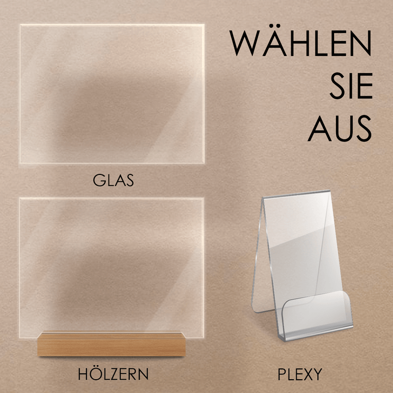 Clipart Großeltern mit Enkelkindern - Druck auf Glas, personalisiertes Geschenk für Großeltern - Adamell.de