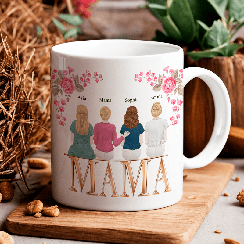 Clipart - Mama - 1x Bedruckte Tasse, personalisiertes Geschenk für Mama - Adamell.de