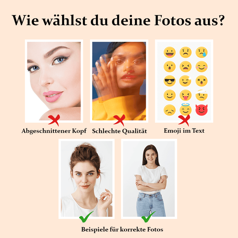Collage einer Frau - Druck auf Leinwand, personalisiertes Geschenk für Frau - Adamell.de