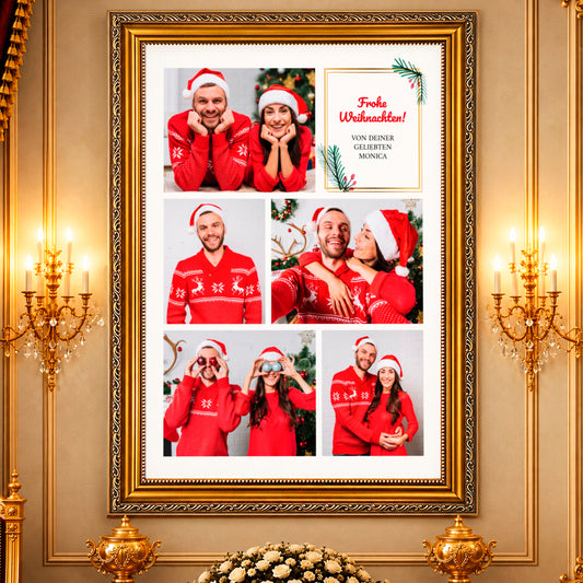 Fotocollage auf Leinwand Collage im Weihnachtsstil — Geschenke für Männer