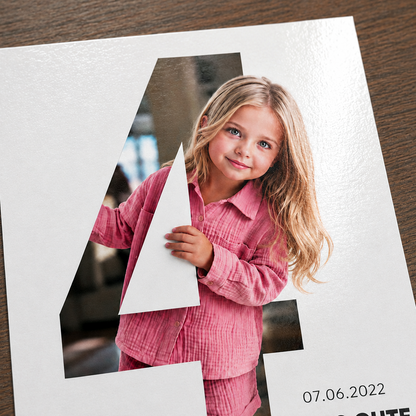 Fröhliche Zahlen – Personalisiertes Poster zum Geburtstag