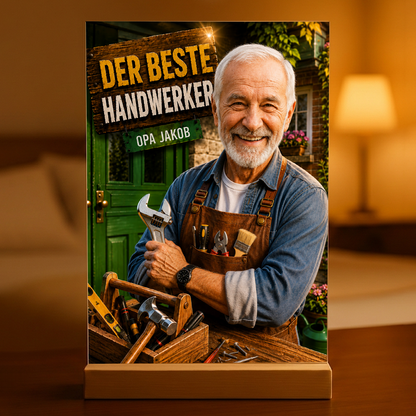 Der beste Handwerker: Geschenk für Opa – Druck auf Acrylglas