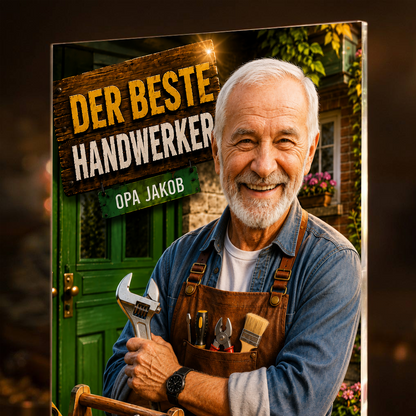 Der beste Handwerker: Geschenk für Opa – Druck auf Acrylglas