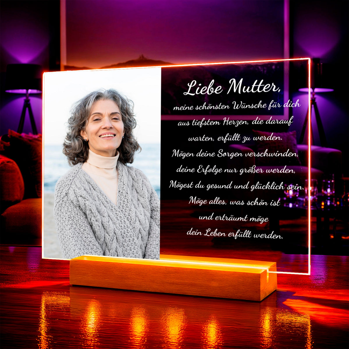 Foto auf Acrylglas Die schönsten Wünsche — Geschenk für Mama