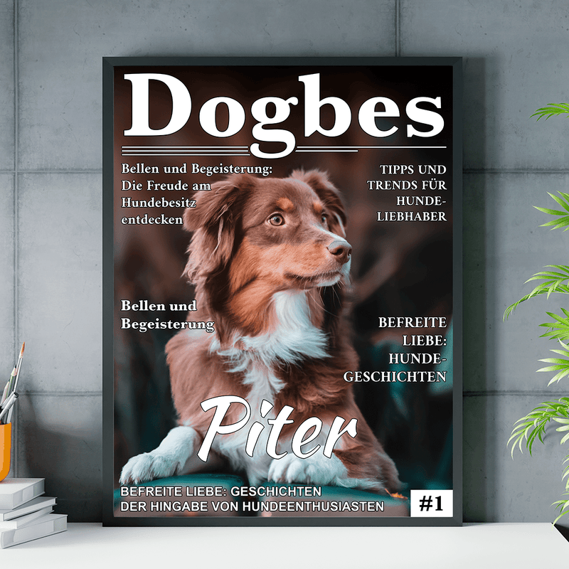 Dogbes - Poster, personalisiertes Geschenk für Hundehalter - Adamell.de