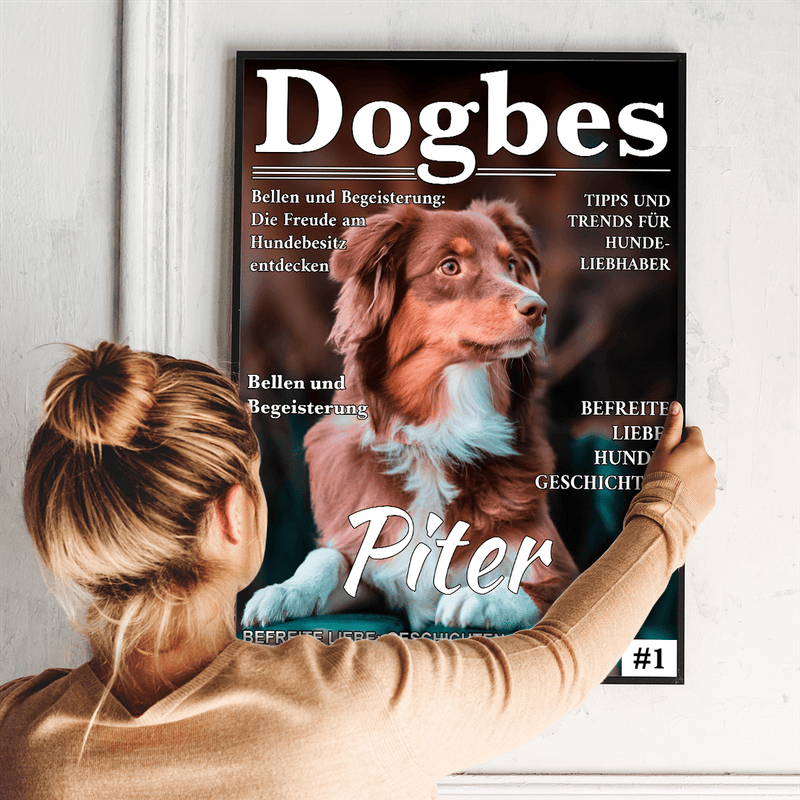 Dogbes - Poster, personalisiertes Geschenk für Hundehalter - Adamell.de