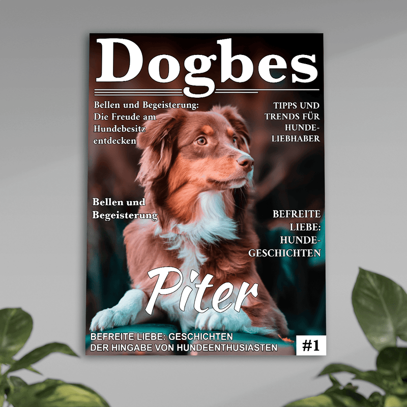 Dogbes - Poster, personalisiertes Geschenk für Hundehalter - Adamell.de