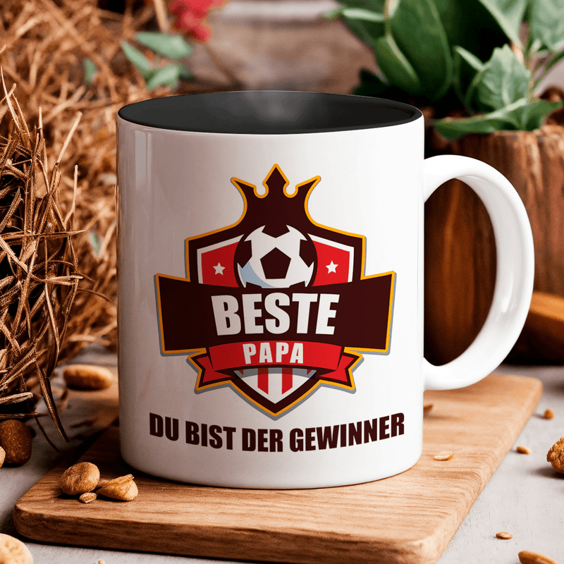 Du bist der Gewinner - 1x bedruckte Tasse, personalisiertes Geschenk für Papa - Adamell.de