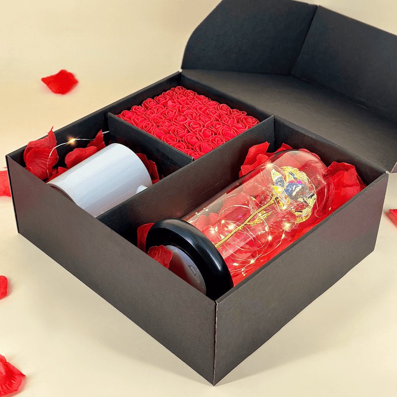 Ewige Rose + bedruckte Tasse BESTE OMA Box 2 in 1 - Geschenkset, personalisiertes Geschenk für Oma - Adamell.de