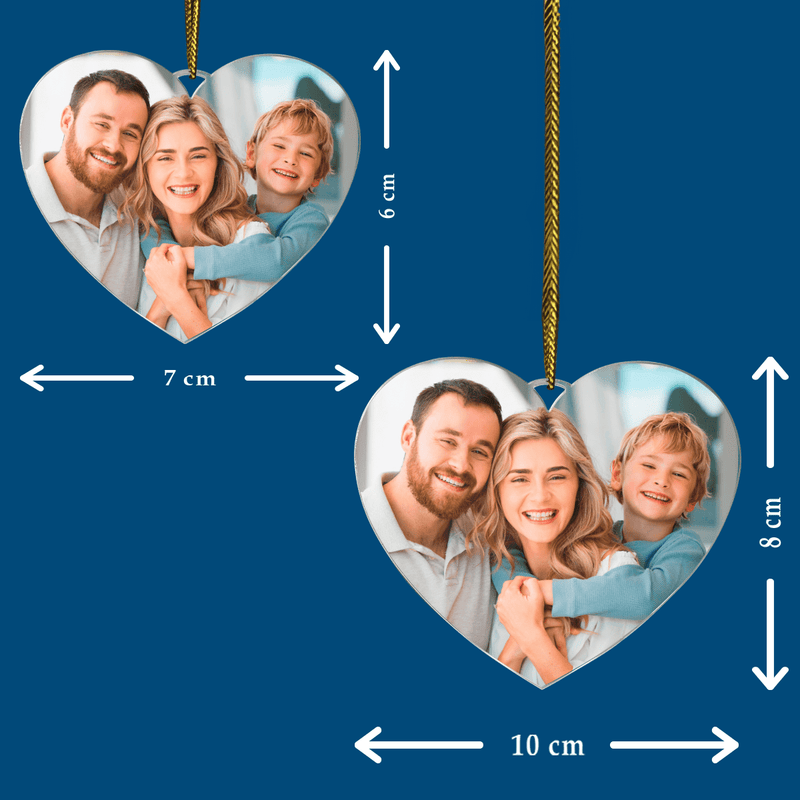 Familienfoto - Christbaumkugel, personalisiertes Geschenk für Eltern - Adamell.de