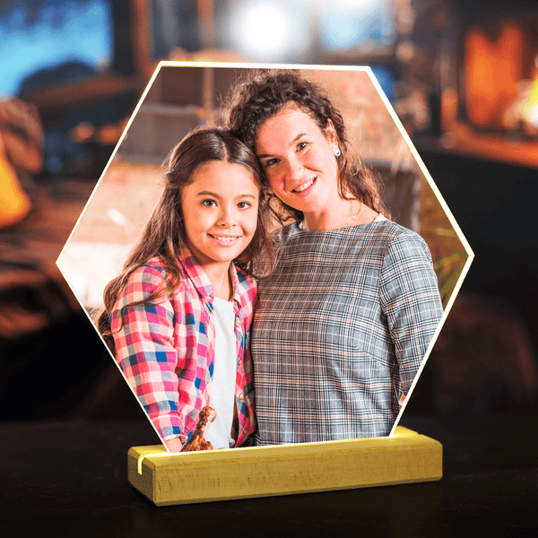 Foto mit Tante - Druck auf Glas, personalisiertes Geschenk für Tante - Adamell.de