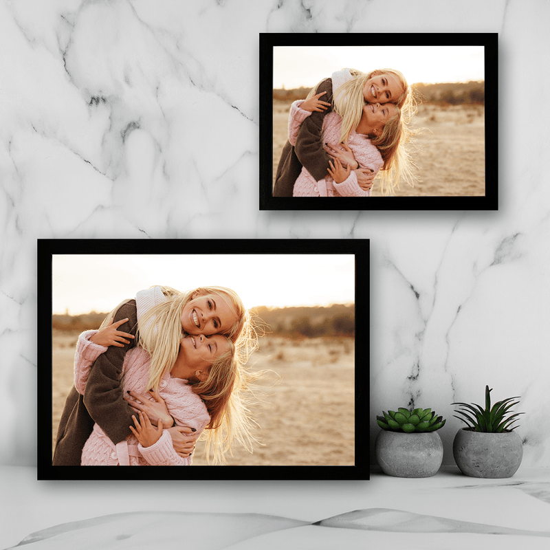 Foto von Mutter und Tochter - Druck auf Glas, personalisiertes Geschenk für Mama - Adamell.de