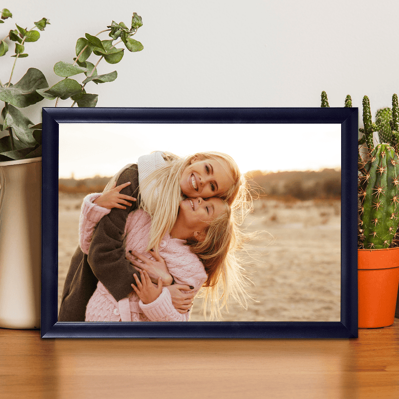 Foto von Mutter und Tochter - Druck auf Glas, personalisiertes Geschenk für Mama - Adamell.de